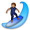 Person Surfing - Medium emoji on LG